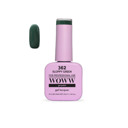 Ημιμόνιμο Βερνίκι New Woww Cosmetics 10ml Sloppy Green - 362